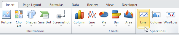 Sparklines in Excel