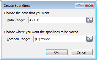 Sparklines in Excel