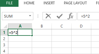 Square a number in Excel: how to calculate