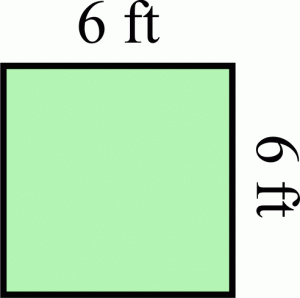 Square area calculator