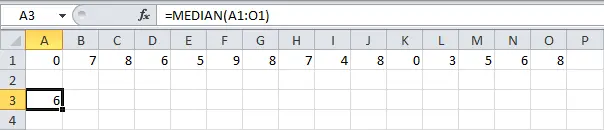 Statistical functions in Excel