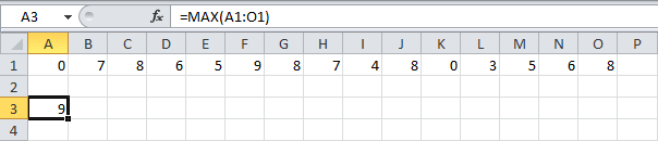 Statistical functions in Excel