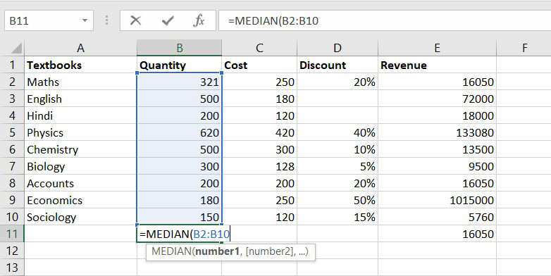 Funciones estadísticas en Excel