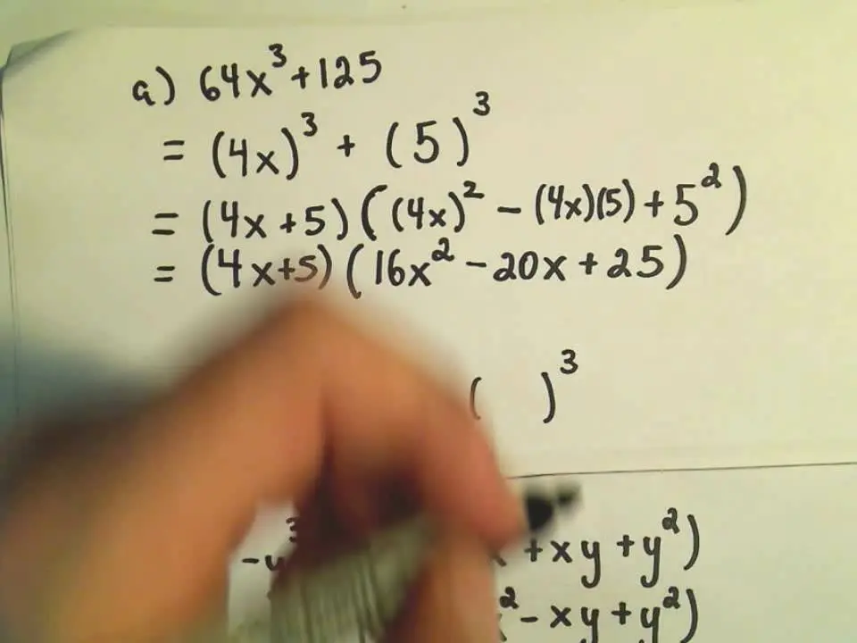 Sum of cubes: formula and examples