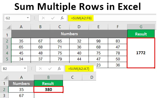 Sum of numbers in a row in Excel: how to calculate in different ways