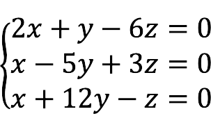 System of linear algebraic equations