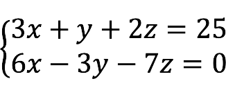 System of linear algebraic equations