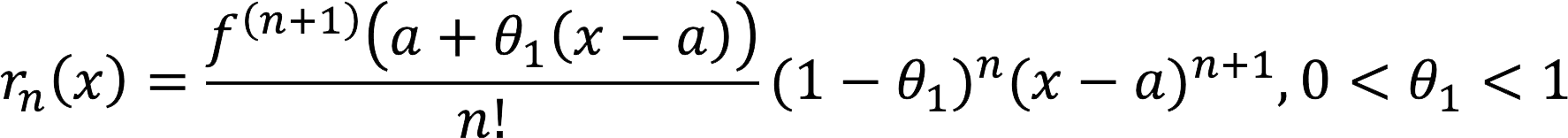 Taylor formula