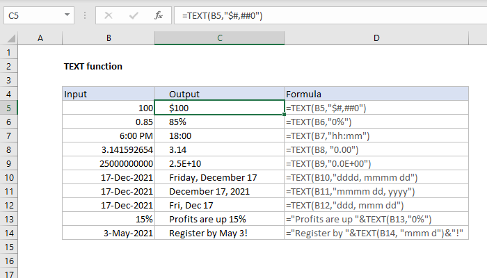 Text Functions in Excel