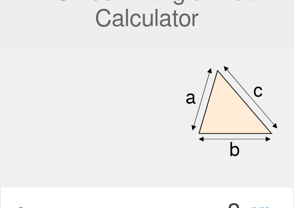 Calculator Area Triangle