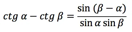 Trigonometric function: Cotangent of an angle (ctg)