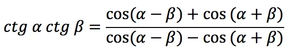 Trigonometric function: Cotangent of an angle (ctg)