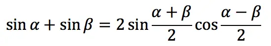 Trigonometric function: Sine of an angle (sin)