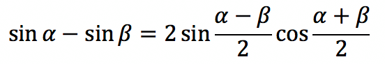 Trigonometric function: Sine of an angle (sin)