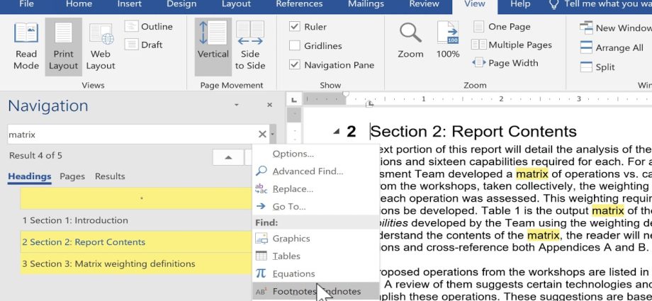 word-shortcut-open-navigation-pane-formatting-fundamentals