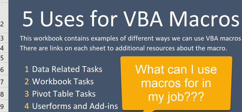 Tính hữu ích cho lập trình viên VBA