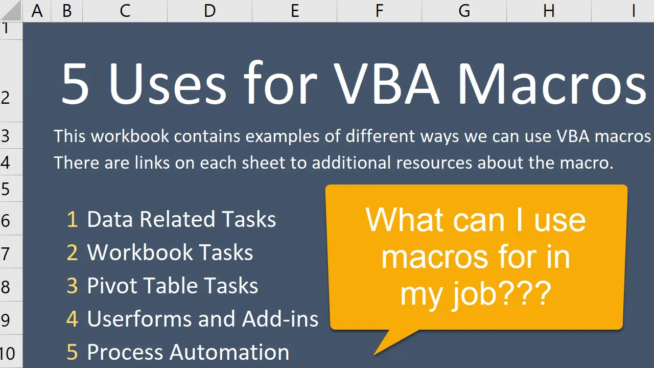 Usefulness for VBA programmer