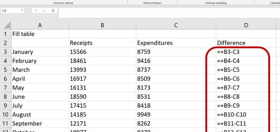 Použití funkce VIEW v Excelu
