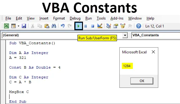 Variables and constants in VBA