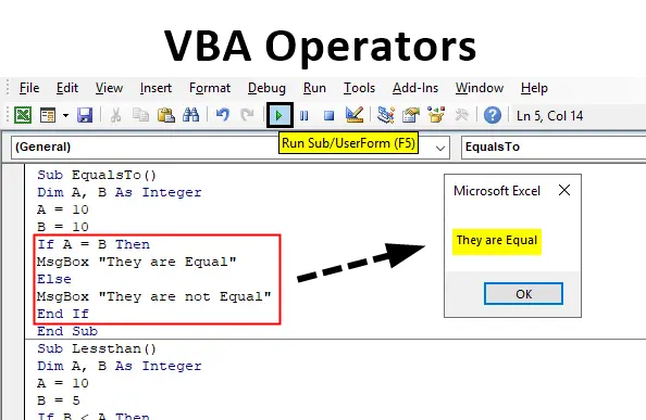 VBA Operators and Built-in Functions