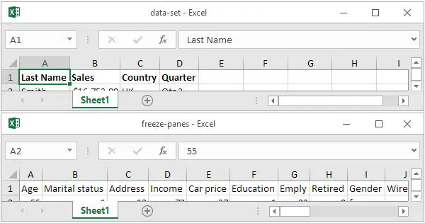 View multiple workbooks in Excel