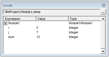 Visual Basic editor