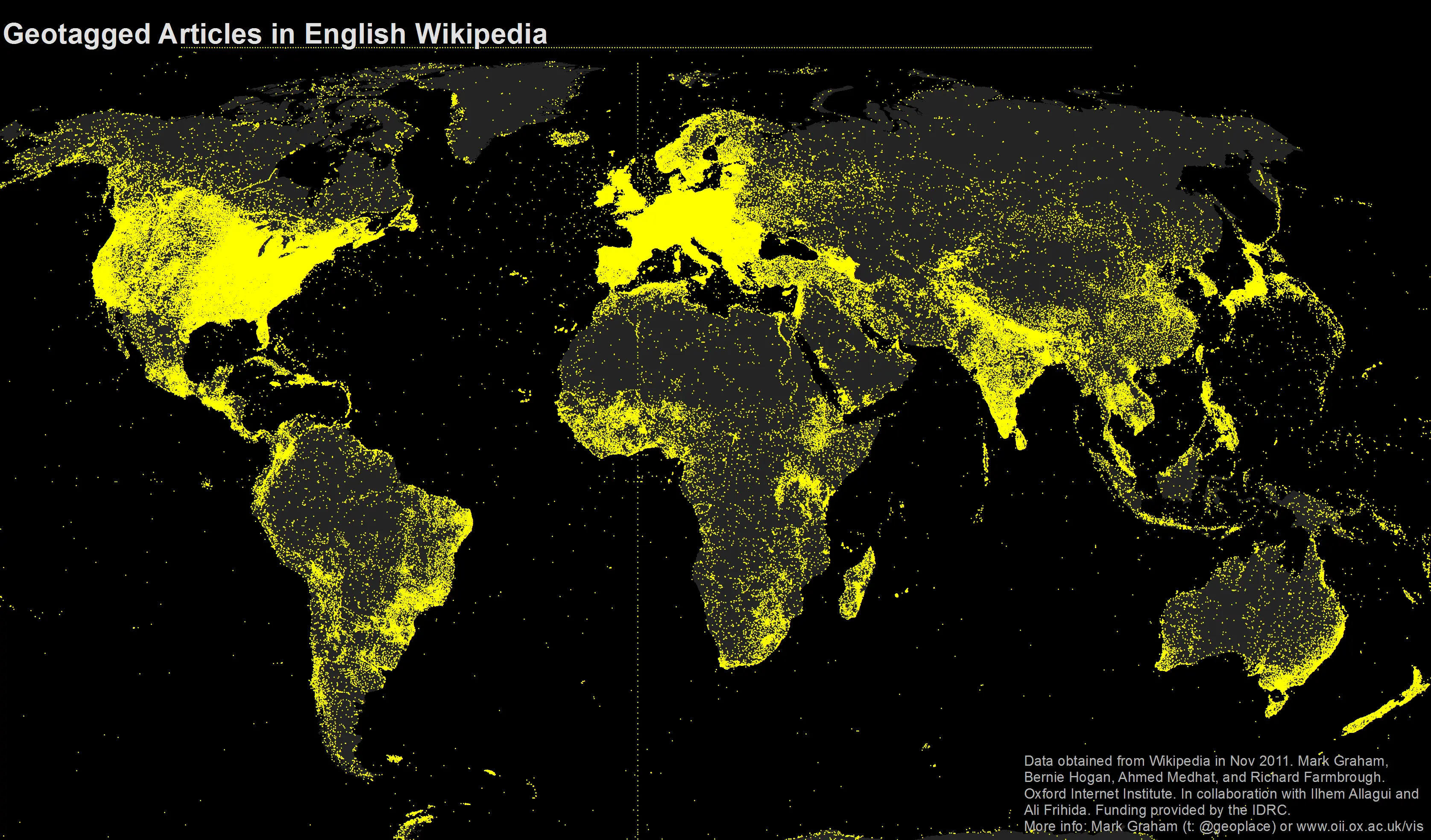 Visualization of geodata on the map