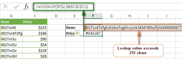 VLOOKUP function does not work - troubleshooting N/A, NAME and VALUE