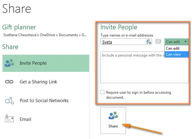 We send Excel sheets to the Internet, share them, paste them into a web page and make them interactive