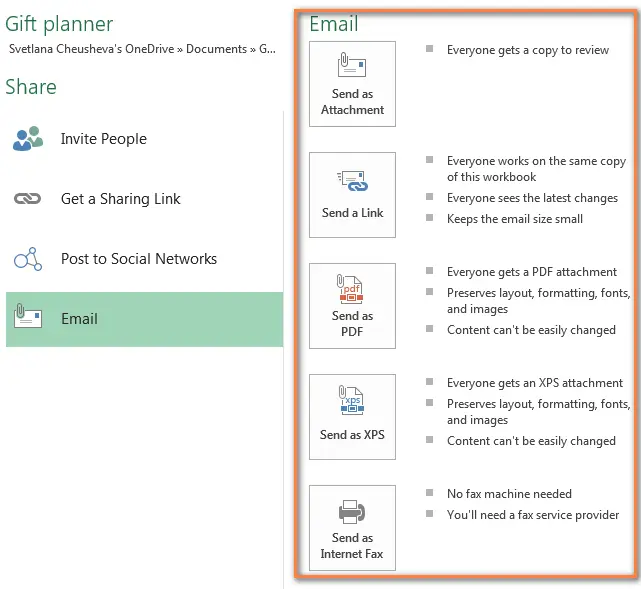 We send Excel sheets to the Internet, share them, paste them into a web page and make them interactive