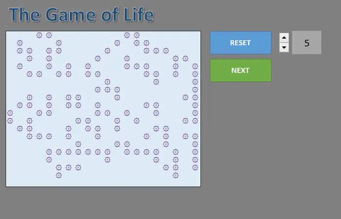 We write the game &#8220;Life&#8221; (Life) on VBA in Excel