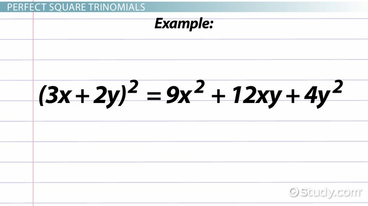 What is a square trinomial: definition, formula, graph, examples