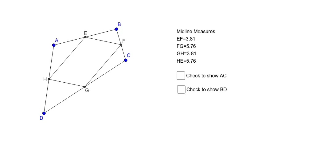 What is the midline of a quadrilateral