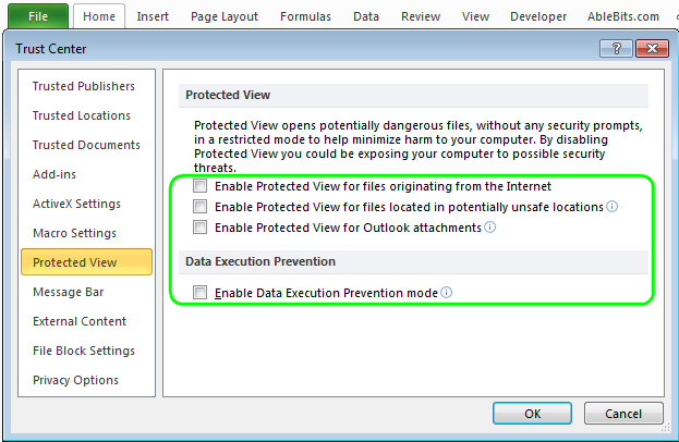 What to do if The file is corrupted and cannot be opened in Excel 2010