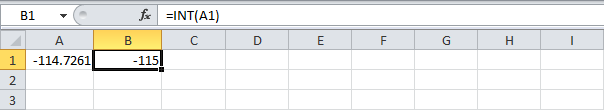 WHOLE and SELECT functions in Excel