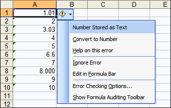 Why is it not summarized (saves the number as text) in Excel