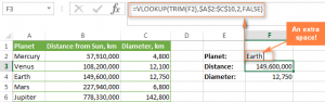 Why the VLOOKUP function does not work in Excel (reasons, errors and their solutions)