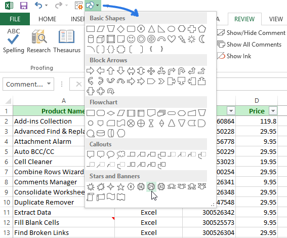 Working with cell notes in Excel