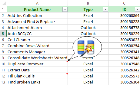 Working with cell notes in Excel