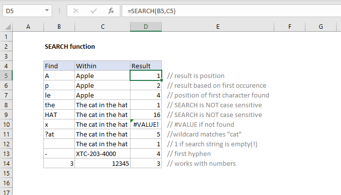 XNUMXD Search in Excel