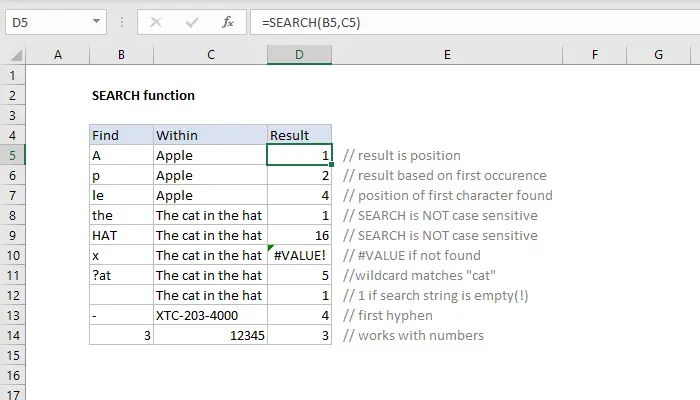 XNUMXD Search in Excel