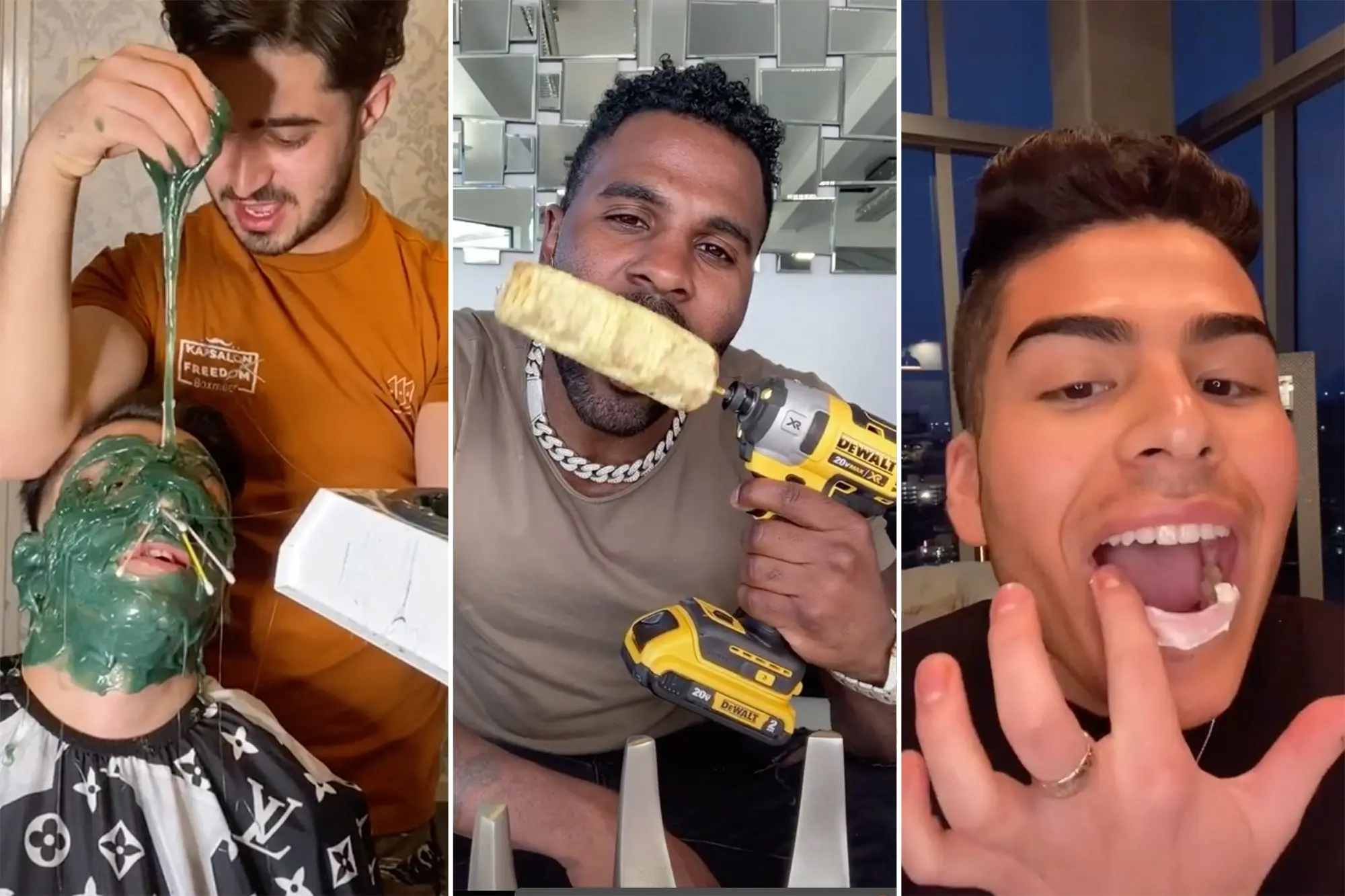 A dangerous challenge on TikTok. Teeth hurt when you look at it