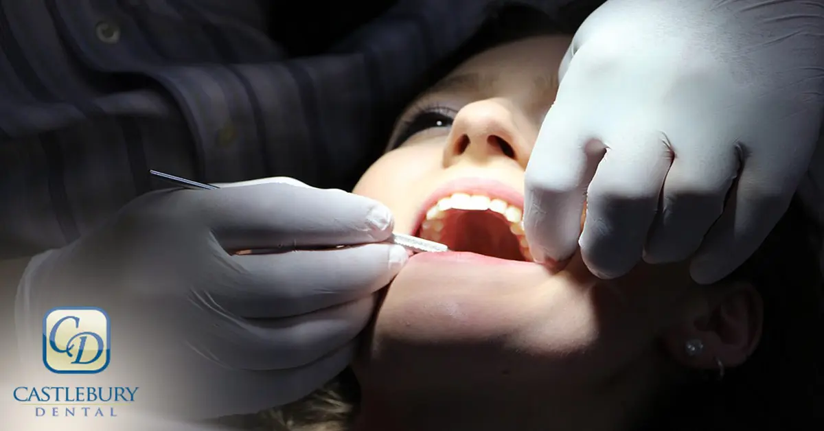 A dentist can detect serious medical conditions. They may not have anything to do with the teeth