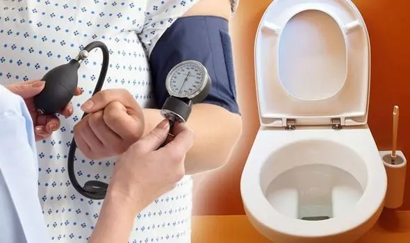 A doctor with atypical symptoms of hypertension. You&#8217;ll notice one in the toilet