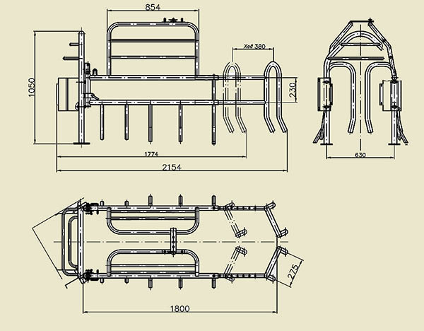 A machine for a sow