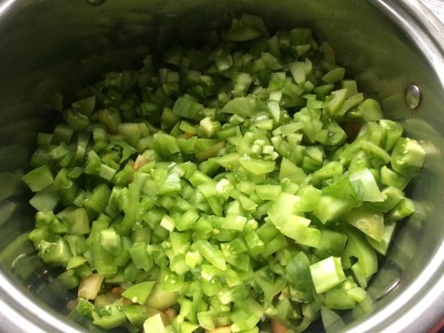 A simple green tomato salad recipe for the winter