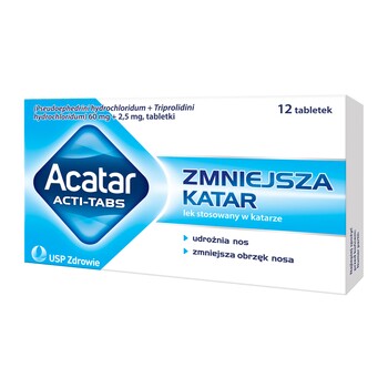 Acatar Acti-Tabs &#8211; action, dosage, contraindications, side effects