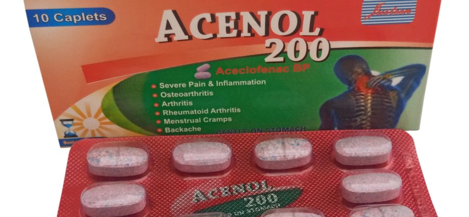 Acenol &#8211; how quickly relieves pain? Composition, dosage, precautions