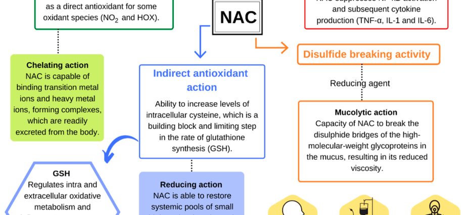 Acetylcysteine ​​- indications, action, dosage, contraindications