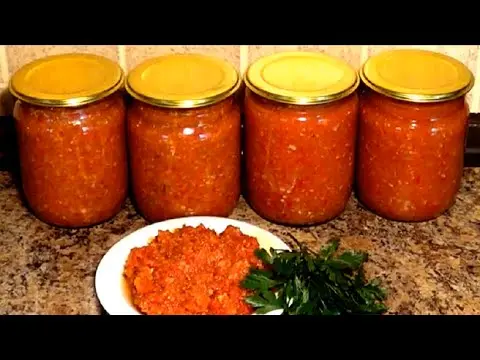 Adjika recipe with horseradish without tomatoes